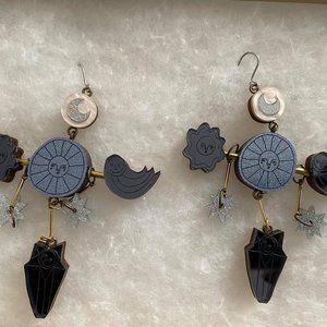 LouClarke Studio Space Oddity Illustrated Earrings